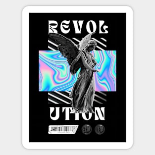 Hologram Angel Streetwear Revolution Sticker